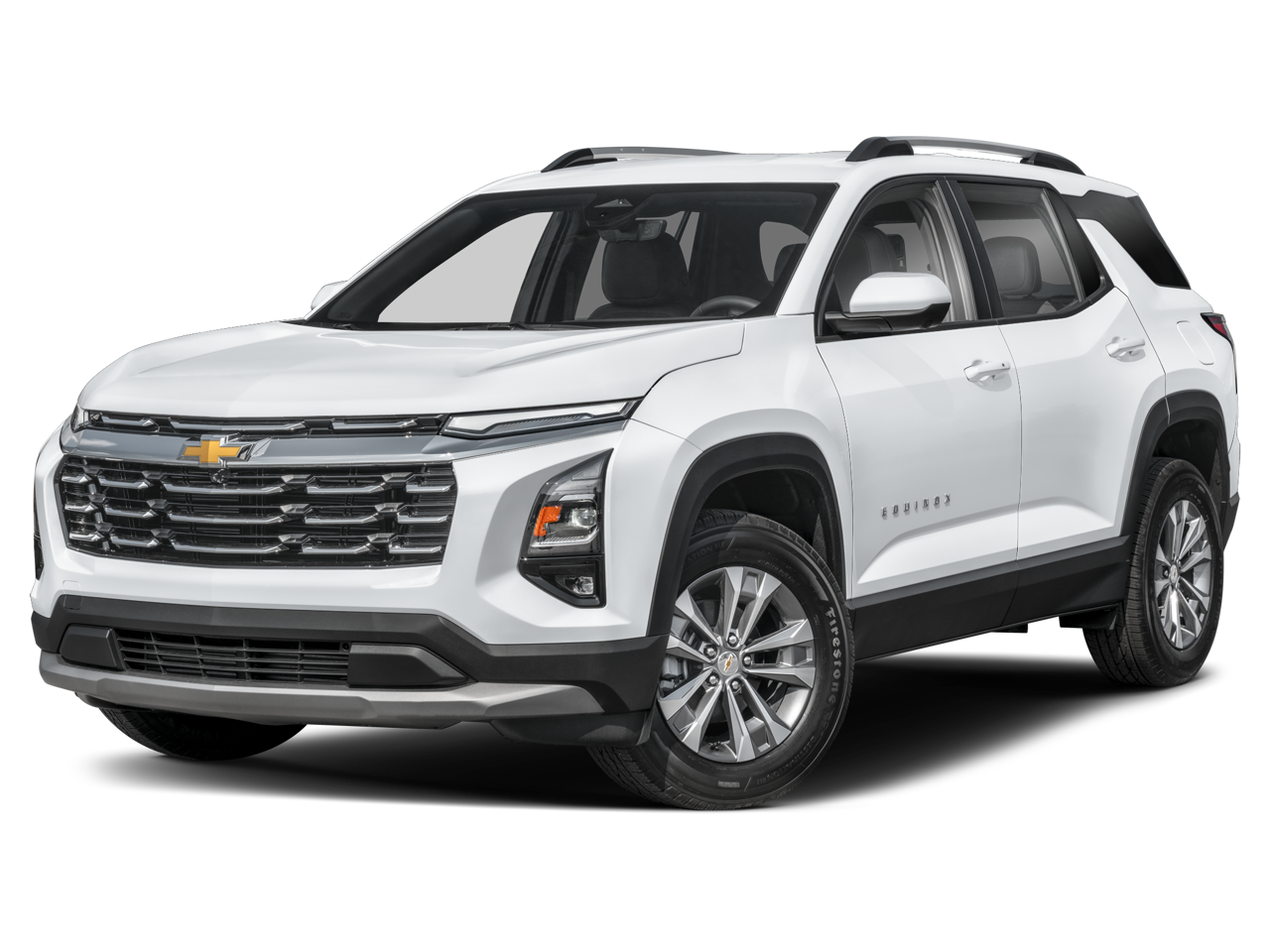 2027 Chevrolet Equinox AWD LT in Summit White — front three-quarter view