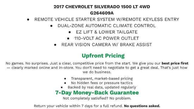 2017 Chevrolet Silverado 1500 — side profile view